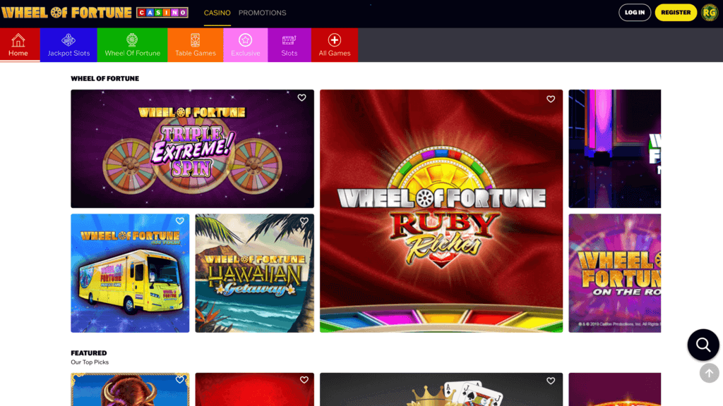 wheel of fortune online casino nj